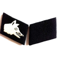 SS Ostturkischen waffen verbande collar tabs - 1 pair