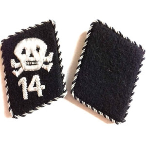 SS Totenkopfstandart collar tabs - 1 pair