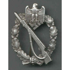 Reproduction German WW2 Infantry Assault Badge (SILVER)