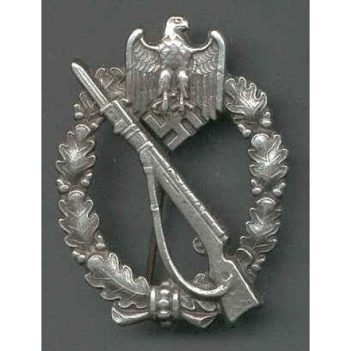 Reproduction German WW2 Infantry Assault Badge (SILVER)