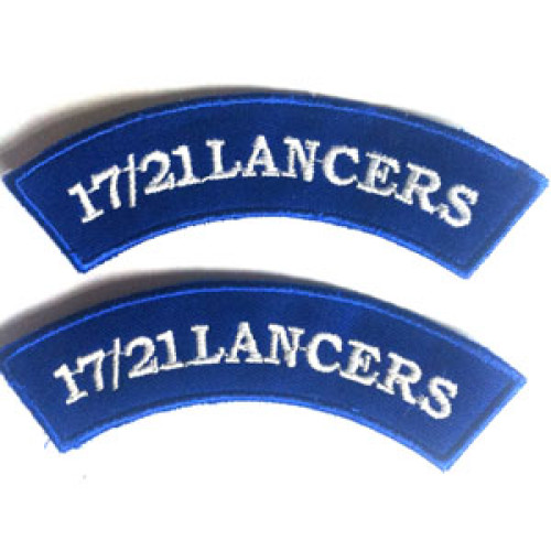 17/21 Lancers Shoulder Titles 