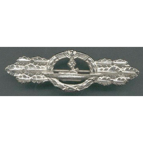 WW2 German Kriegsmarine Submarine Combat bar Silver