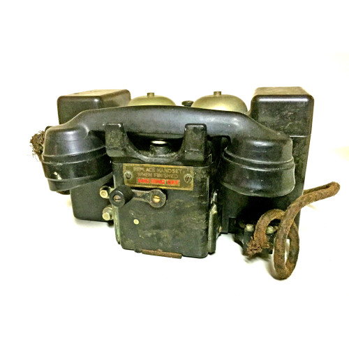 MILITARY PROP HIRE - Wind up military field telephone for hire