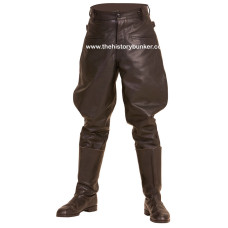 WW2 German style M32 leather breeches Black