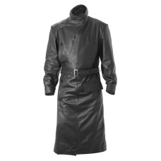 WW1 RFC Royal Flying Corps Leather Coat - BLACK