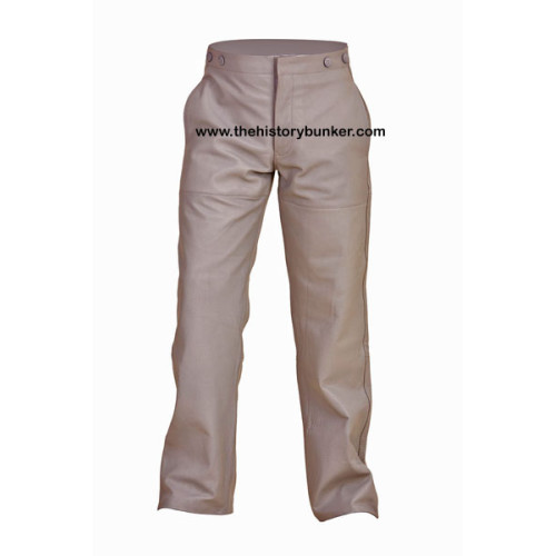 U-boat Kriegsmarine leather trousers - Kriegsmarine leather trousers- GREY