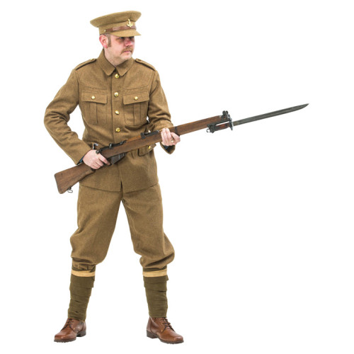 WW1 British Army Soldiers Uniform 1914 with no webbing FOR HIRE