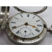 1860 Fusee Full Hunter pocket watch solid silver case