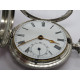 1860 Fusee Full Hunter pocket watch solid silver case