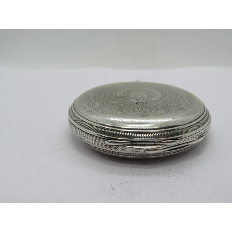 1860 Fusee Full Hunter pocket watch solid silver case