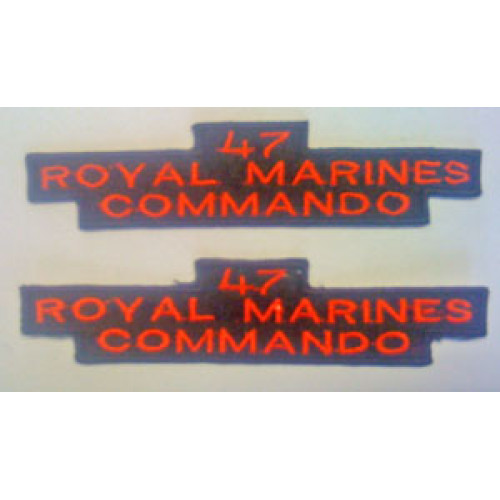 47 Royal Marine Commando Shoulder Titles