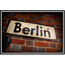 Berlin - Vintage Road and Place Name Sign