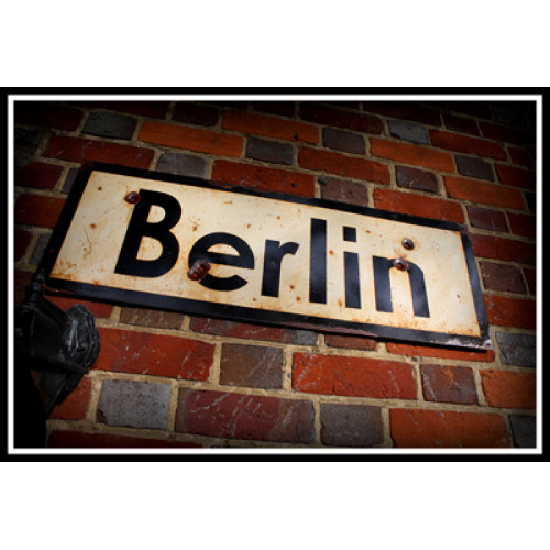 Berlin - Vintage Road and Place Name Sign