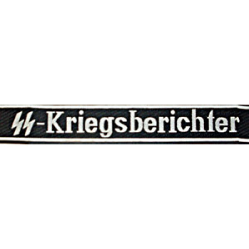 SS Kriegsberichter Cuff title