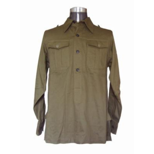 German Afrika Korps M40 Shirt - Long Sleeved Green