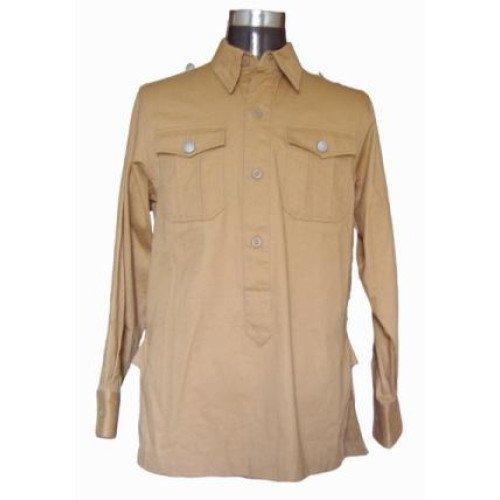 German Afrika Korps M40 Shirt - Long Sleeved Tan