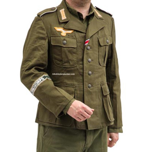 German Afrika Korps Olive Green M40 Field Tunic
