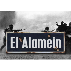 El Alamein - Vintage WW2 Road And Place Name Sign