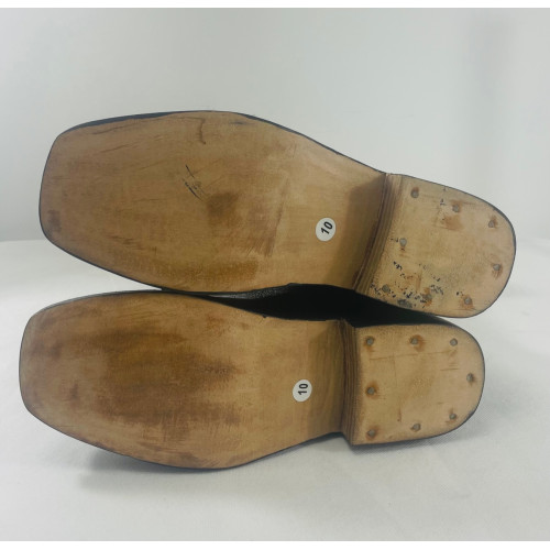 18th Century Square Toe Boots - black