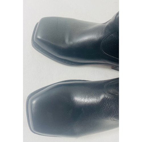 18th Century Square Toe Boots - black