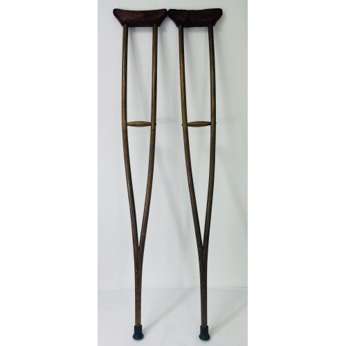 MILITARY PROP HIRE - Wooden crutches 1 x pair
