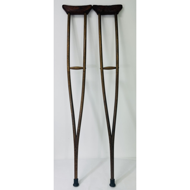 MILITARY PROP HIRE - Wooden crutches 1 x pair