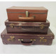 MILITARY PROP HIRE - Child Evacuee suitcases x 3