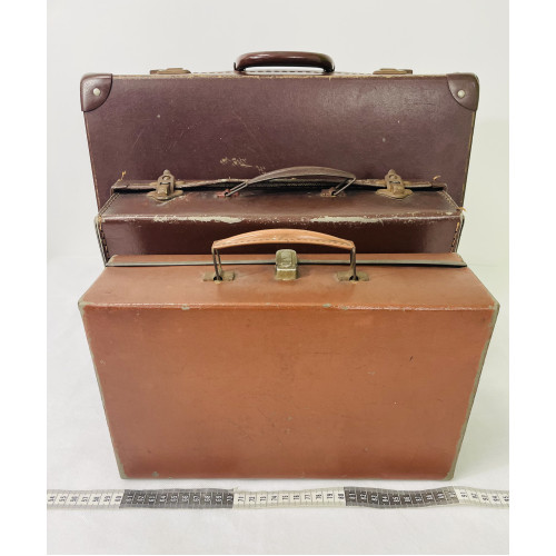 MILITARY PROP HIRE - Child Evacuee suitcases x 3