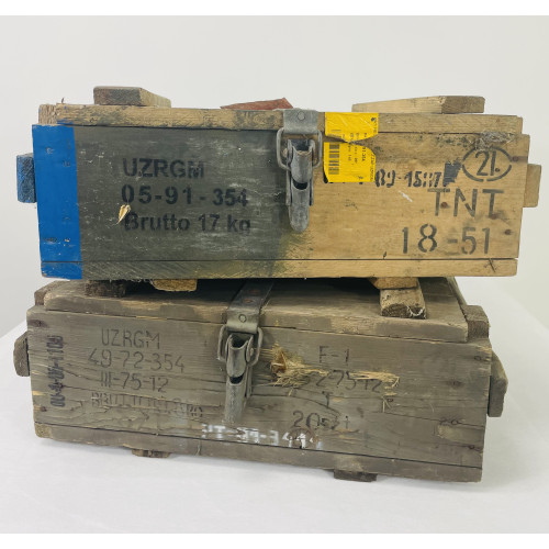 MILITARY PROP HIRE - Soviet Era Russian hand grenade crates