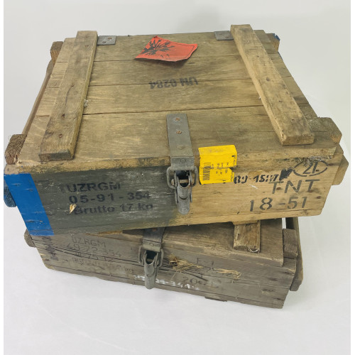 MILITARY PROP HIRE - Soviet Era Russian hand grenade crates