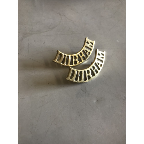 Durham Light Infantry shoulder titles WW1 