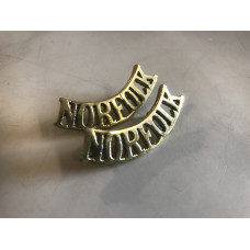 Norfolk shoulder titles WW1 