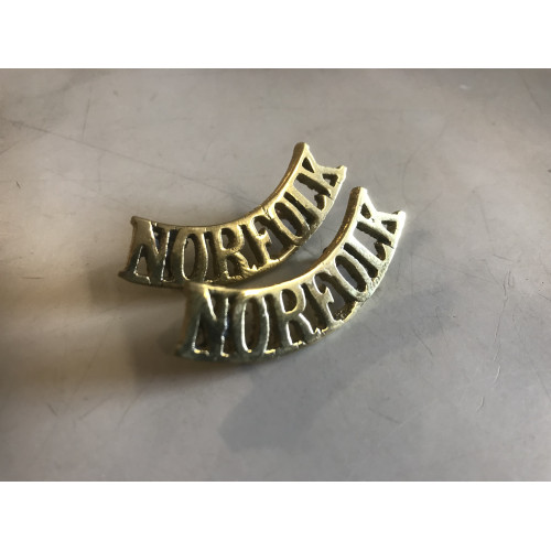 Norfolk shoulder titles WW1 