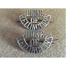 Duke of Wellington shoulder titles WW1 