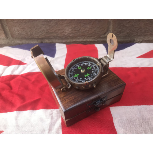 MILITARY PROP HIRE - WW2 British officers thumb compass