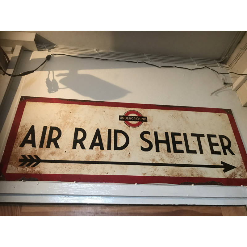 MILITARY PROP HIRE Air Raid Shelter sign