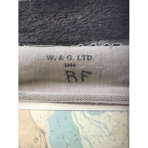 MILITARY PROP HIRE - 1944 WW2 British officers map case and map