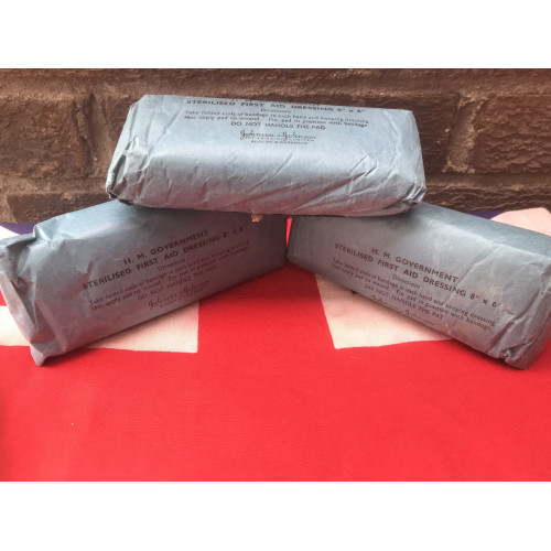 MILITARY PROP HIRE - Red Cross medical field dressing