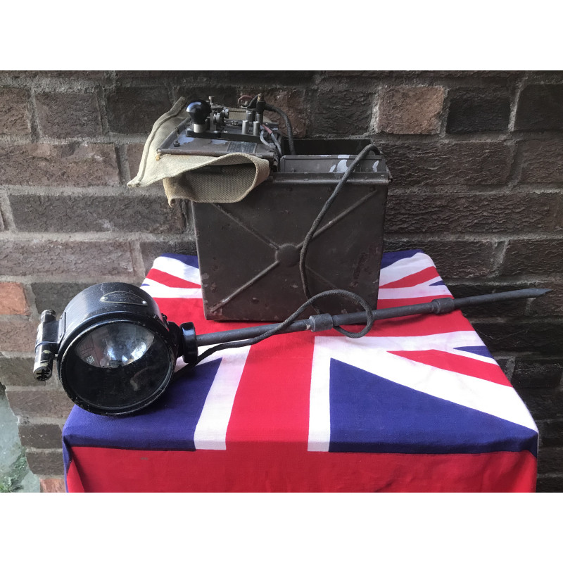 MILITARY PROP HIRE - WW2 British Army Morse code key and lamp
