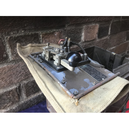 MILITARY PROP HIRE - WW2 British Army Morse code key and lamp