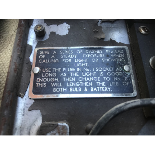 MILITARY PROP HIRE - WW2 British Army Morse code key and lamp