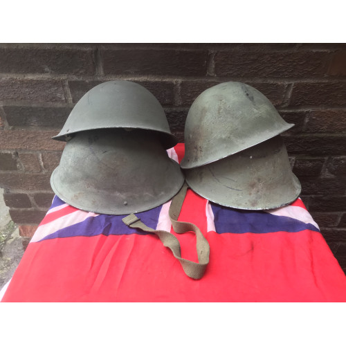 MILITARY PROP HIRE - WW2 British Army MK3 Turtle helmets