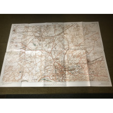 MILITARY PROP HIRE - WW2 British Map of Witten Germany 1945