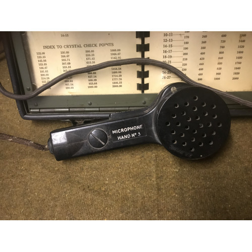 MILITARY PROP HIRE - WW2 radio wave finder with mike and headset