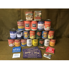 MILITARY PROP HIRE -  WW2 British tinned food and chocolate
