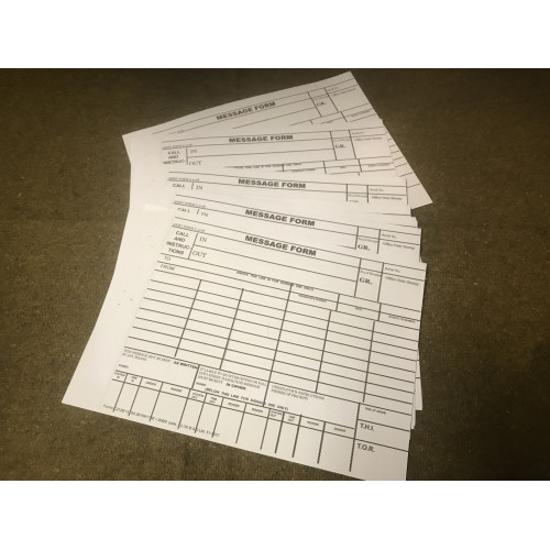MILITARY PROP HIRE - British WW2 Radio Transmission paperwork