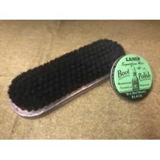 MILITARY PROP HIRE - WW2 British officers boot polish and brush