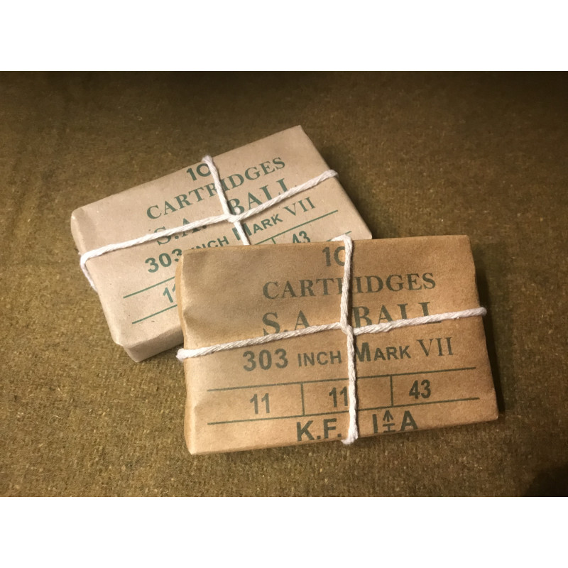 MILITARY PROP HIRE - WW2 British army 303 bullet packs