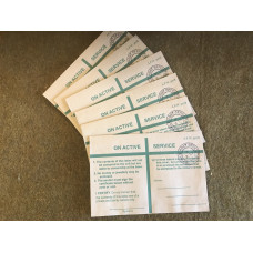 MILITARY PROP HIRE - British WW2 On Active Service envelopes