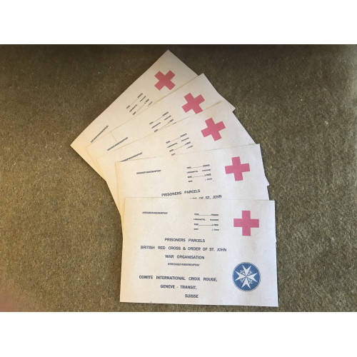 MILITARY PROP HIRE - British Red Cross Parcel labels